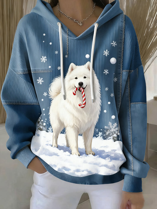 Női vintage állat művészet nyomtatás alkalmi retro hoodi