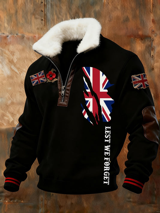 Férfi emléknap "forget me not" mák bunda gallér