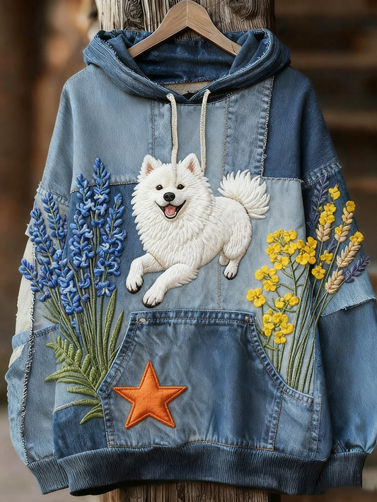 Unisex állat művészet nyomtatás alkalmi vintage kapucnis