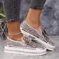 ✨Új termékek az ajánlatban ✨Női Strasszos Slip-On Bow Sneakers cipők