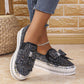 ✨Új termékek az ajánlatban ✨Női Strasszos Slip-On Bow Sneakers cipők
