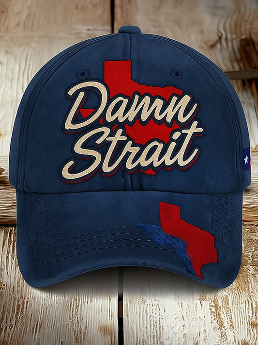 Retro country music texas country western nyomtatott vintage retro unisex resort baseball sapka
