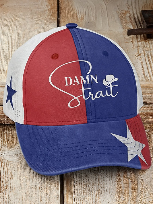 Retro george strait country music texas country western nyomtatott vintage retro unisex resort baseball sapka