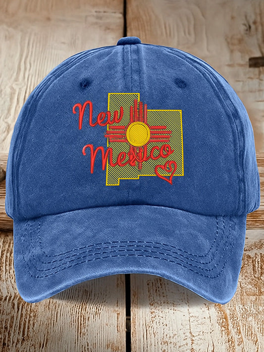 Álljon erős ruidoso new mexico nyomtatott vintage retro unisex resort baseball sapka