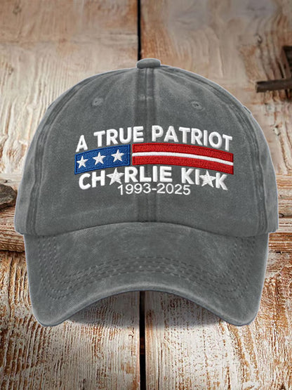 Unisex turning point usa trump charlie kirk emléknyomtatás sluch kalap