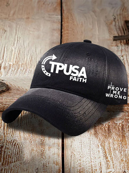 Unisex turning point usa trump charlie kirk emléknyomtatás sluch kalap