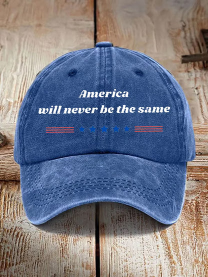 Unisex turning point usa trump charlie kirk emléknyomtatás sluch kalap