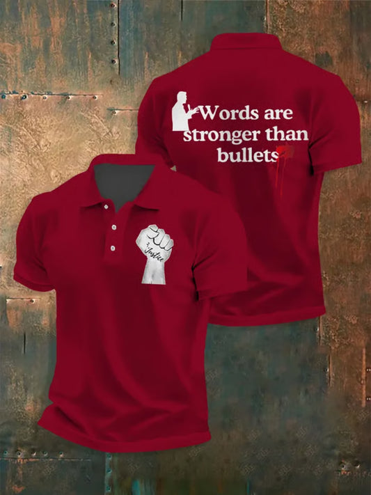 Férfi vintage charlie kirk amerikai zászló nyomtatás sweatshirt