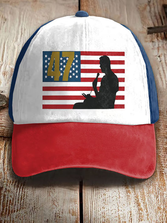 Unisex charlie kirk emlékezetes nyomtatott kalap