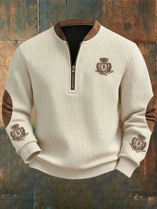 Férfi retro üzleti stílus alkalmi pulóver