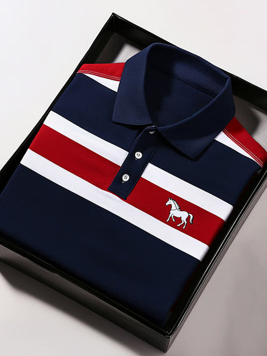 Férfi vintage nyaralás üzleti alkalmi póló