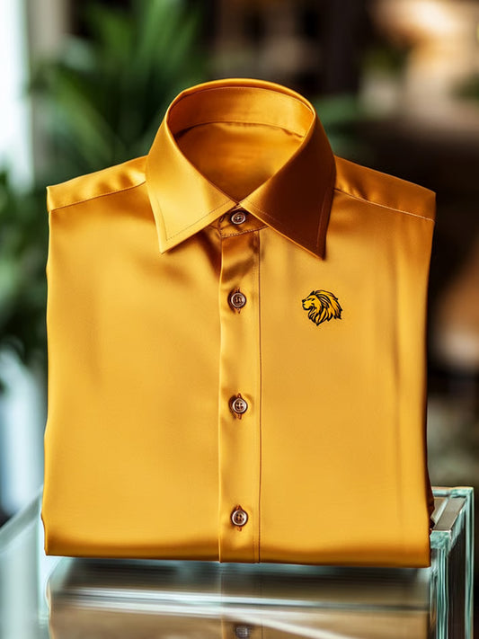 Férfi üzleti luxus üzleti stílus hosszú ujjú ing