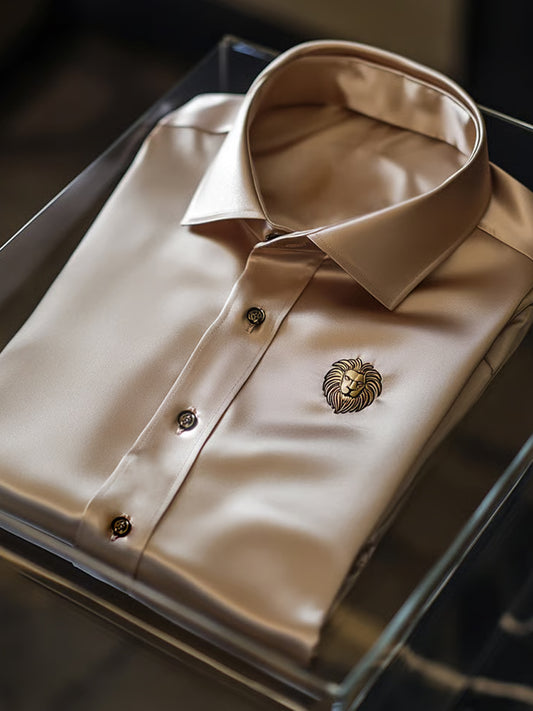 Férfi üzleti luxus üzleti stílus hosszú ujjú ing