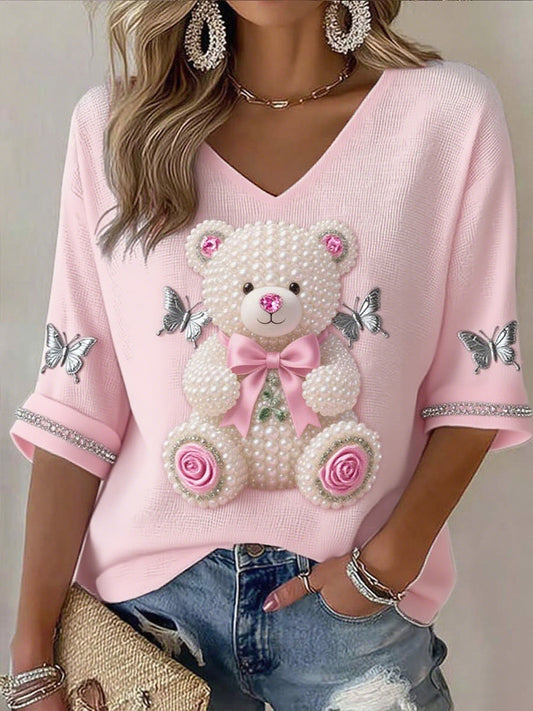 Női mellrák szalag nyomtatás pamut tetején