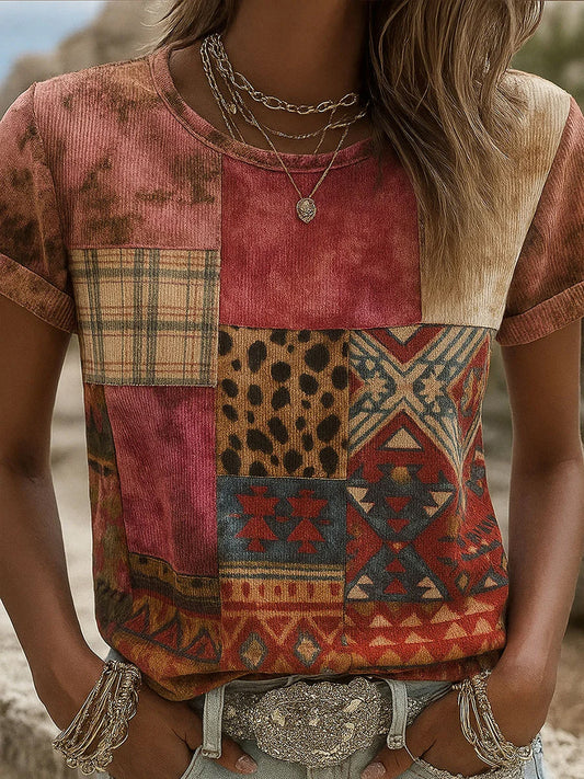 Női mellrák szalag állat nyomtatott pamut póló