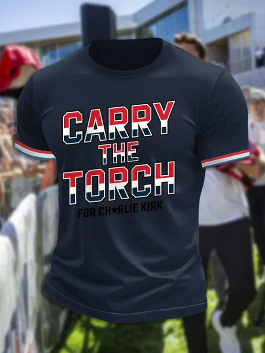 Férfi charlie kirk turning point usa trump emlékpóló