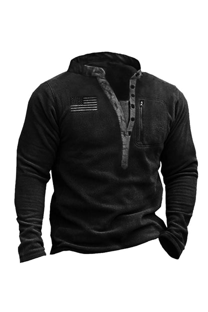 Férfi gyapjú meleg v-nyak pulóver