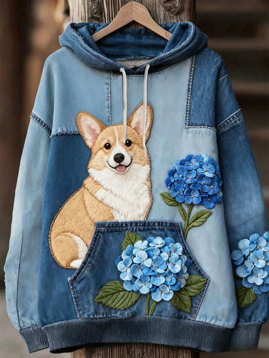 Unisex állat művészet nyomtatás alkalmi vintage kapucnis