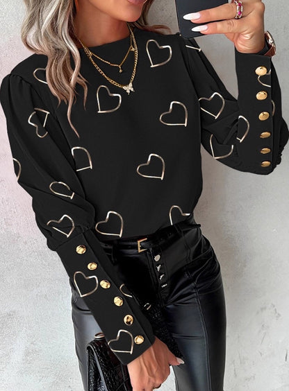 Női retro alkalmi kényelem top