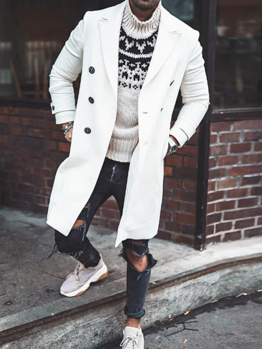 Férfi retro üzleti stílusú kardigán kabát