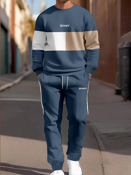 Férfi retro nyomtatás üzleti pulóver ruha