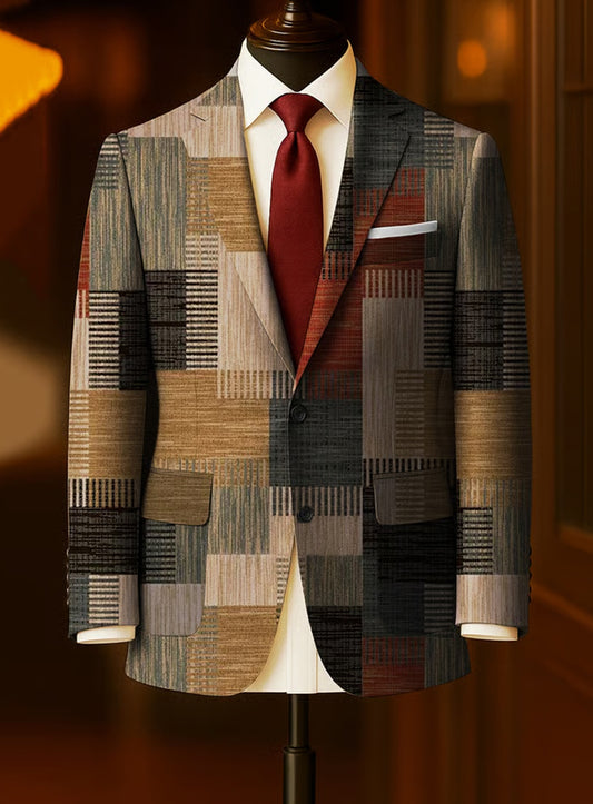 Férfi vintage üzleti alkalmi blazer