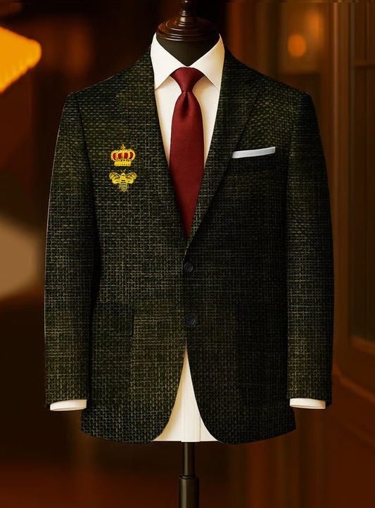 Férfi üzleti vakáció stílus nyomtatott alkalmi hosszú ujjú ing