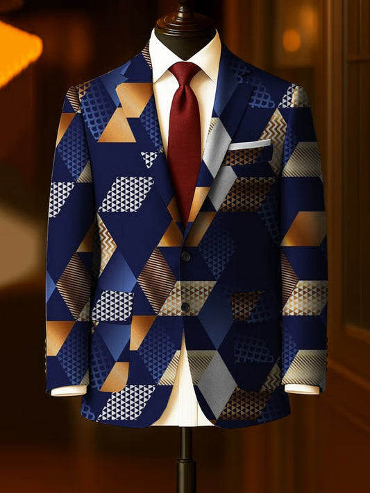 Férfi vintage üzleti alkalmi blazer