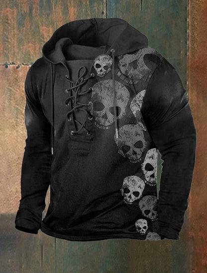 Férfi retro művészet nyomtatás alkalmi felső