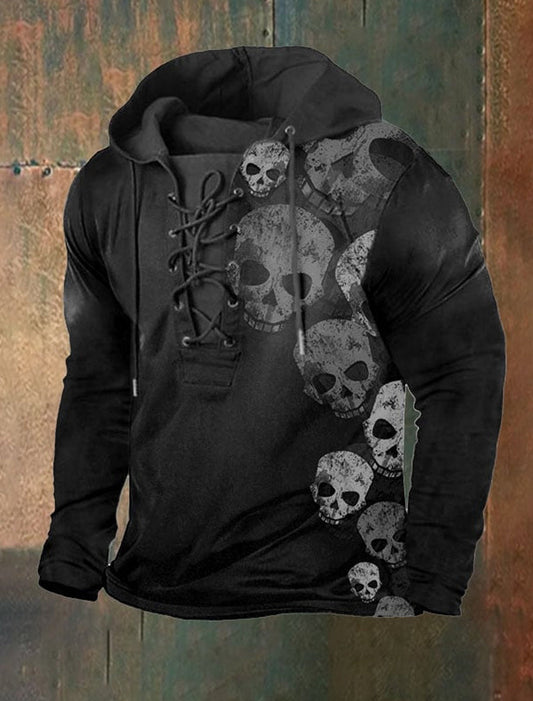 Férfi retro művészet nyomtatás alkalmi felső