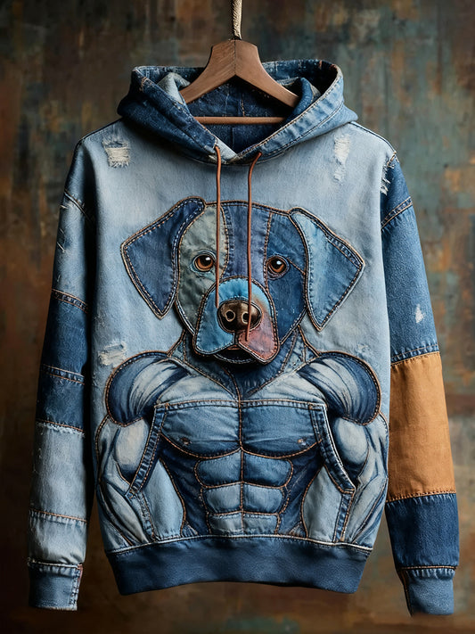 Unisex állat művészet nyomtatás alkalmi vintage kapucnis