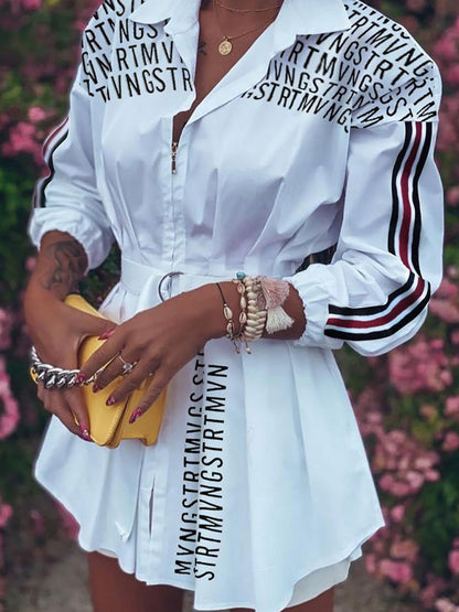 Női retro lámpás hüvely cipzáras ruha