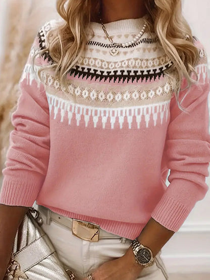 Női vintage karácsonyi művészet nyomtatás kényelmes alkalmi izzadás