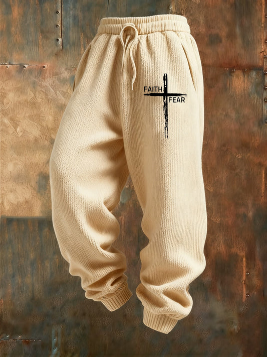 Férfi retro hit nyomtatás laza alkalmi nadrág