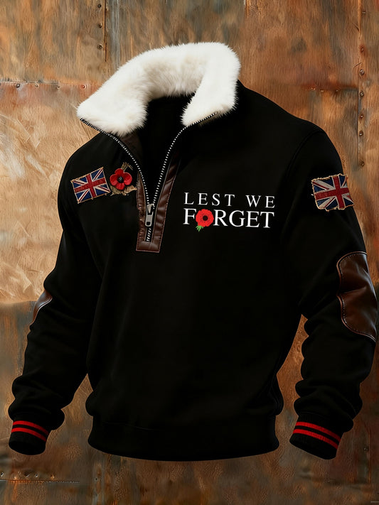 Férfi emléknap "forget me not" mák bunda gallér