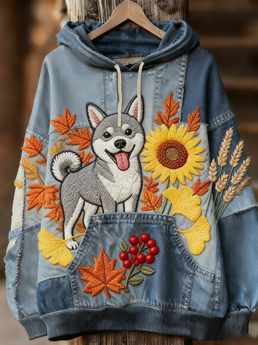 Unisex állat művészet nyomtatás alkalmi vintage kapucnis